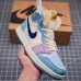 Air Jordan 1 AJ1 High Zoom Running Shoes-White/Blue-6533672