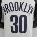 75th Anniversary Curry #30 Brooklyn Nets White NBA Jersey-5687275