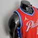 2022 Philadelphia 76ers Harden #1 V-Neck Red NBA Jersey-318237
