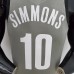 Brooklyn Nets Simmons #10 Flyer Gray NBA Jersey-1448947