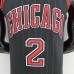 75th Anniversary Ball #2 Chicago Bulls Flyers Black NBA Jersey-6201913