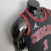 75th Anniversary Rose #1 Chicago Bulls Flyers Black NBA Jersey-1526790
