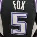2022 Season Fox #5 Sacramento Kings City Edition Black NBA Jersey-8687222