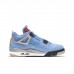 Air Jordan 4 AJ4 Retro High Running Shoes-Blue/Gray-8174886