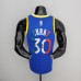Retro 75th Anniversary Golden State Warriors CURRY#30 Mexico Blue NBA Jersey-8952290