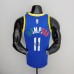 75th Anniversary Golden State Warriors Curry #30 Mexico Edition Blue NBA Jersey-4968430