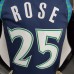 75th Anniversary 2202 Season ROSE#25 Minnesota Timberwolves City Edition Blue NBA Jersey-8445157