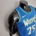75th Anniversary 2202 Season ROSE#25 Minnesota Timberwolves City Edition Blue NBA Jersey-8445157