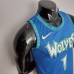 75th Anniversary 2202 Season EDWARDS#1 Minnesota Timberwolves City Edition Blue NBA Jersey-1591588