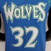 75th Anniversary 2202 Season TOWNS#32 Minnesota Timberwolves City Edition Blue NBA Jersey-6116369