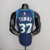 75th Anniversary 2202 Season TOWNS#32 Minnesota Timberwolves City Edition Blue NBA Jersey-6116369