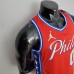 2021 MAXEY#0 76ers Jordan Themed Red NBA Jersey-4649947