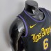 2021 JAMES#6 Los Angeles Lakers Black Latin Black NBA Jersey-7813397