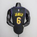 2021 JAMES#6 Los Angeles Lakers Black Latin Black NBA Jersey-7813397