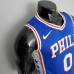 75th Anniversary Philadelphia 76ers MAXEY#0 Blue NBA Jersey-3656209