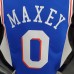 75th Anniversary Philadelphia 76ers MAXEY#0 Blue NBA Jersey-3656209