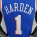 75th Anniversary Philadelphia 76ers HARDEN#1 Blue NBA Jersey-1736794