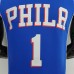 75th Anniversary Philadelphia 76ers HARDEN#1 Blue NBA Jersey-1736794