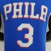 75th Anniversary Philadelphia 76ers IVERSON#3 Blue NBA Jersey-8321328
