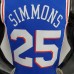 75th Anniversary Philadelphia 76ers SIMMONS#25 Blue NBA Jersey-9480777