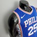 75th Anniversary Philadelphia 76ers SIMMONS#25 Blue NBA Jersey-9480777