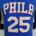 75th Anniversary Philadelphia 76ers SIMMONS#25 Blue NBA Jersey-9480777