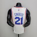 75th Anniversary Philadelphia 76ers EMBIID#21 White NBA Jersey-5890210