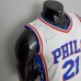 75th Anniversary Philadelphia 76ers EMBIID#21 White NBA Jersey-5890210