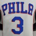 75th Anniversary Philadelphia 76ers IVERSON#3 White NBA Jersey-1261384