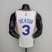 75th Anniversary Philadelphia 76ers IVERSON#3 White NBA Jersey-1261384