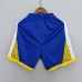 75th Anniversary Golden State Warriors Shorts Blue NBA Jersey Shorts-812369