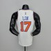 75th Anniversary Lin #17 New York Knicks White NBA Jersey-6404696