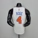 75th Anniversary Ross #4 New York Knicks White NBA Jersey-8460234