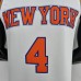 75th Anniversary Ross #4 New York Knicks White NBA Jersey-8460234