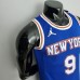 75th Anniversary Barrett#9 New York Knicks Jordan Limited Blue NBA Jersey-364435