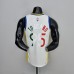75th Anniversary Toscano#95 Golden State Warriors Mexico Exclusive White NBA Jersey-7104565