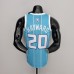 75th Anniversary Hayward #20 Charlotte Hornets Blue NBA Jersey-3377670
