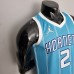 75th Anniversary Ball #2 Charlotte Hornets Blue NBA Jersey-2302556