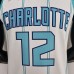 75th Anniversary Oubre #12 Charlotte Hornets White NBA Jersey-1657278