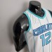 75th Anniversary Oubre #12 Charlotte Hornets White NBA Jersey-1657278