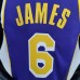 75th Anniversary James #6 Los Angeles Lakers Jordan Purple NBA Jersey-4627330