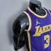 75th Anniversary Davis #3 Los Angeles Lakers Jordan Purple NBA Jersey-634526