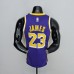 75th Anniversary James #23 Los Angeles Lakers Jordan Purple NBA Jersey-543483