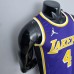 75th Anniversary Rondo #4 Los Angeles Lakers Jordan Purple NBA Jersey-5457944
