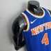 75th Anniversary Ross #4 New York Knicks Blue NBA Jersey-8207088