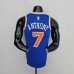 75th Anniversary Anthony #7 New York Knicks Blue NBA Jersey-4774151