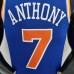 75th Anniversary Anthony #7 New York Knicks Blue NBA Jersey-4774151
