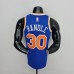75th Anniversary Randle #30 New York Knicks Blue NBA Jersey-6648579