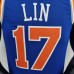 75th Anniversary Lin #17 New York Knicks Blue NBA Jersey-2950611