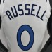 75th Anniversary Minnesota Timberwolves Russell #0 Royal White NBA Jersey-8454726